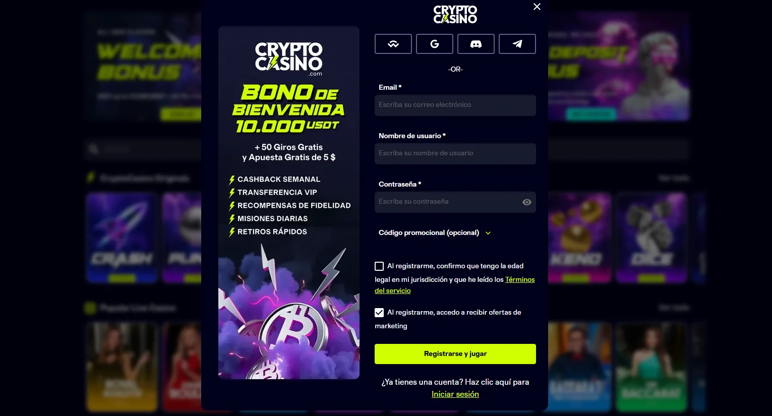 CryptoCasino registrato cryptocasino registrato